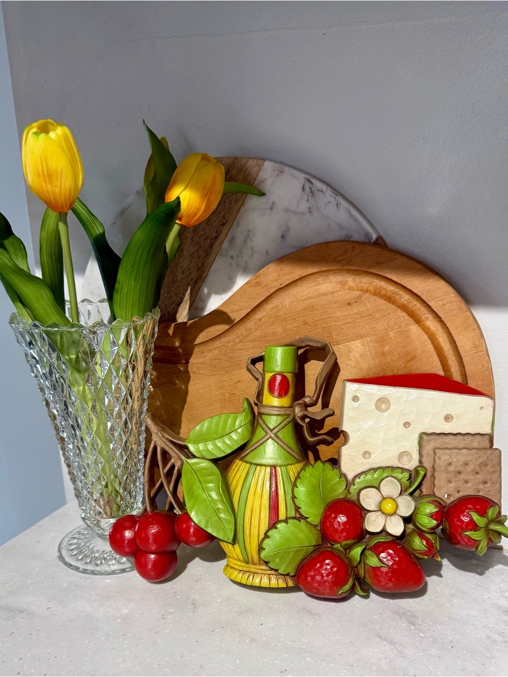 1976 Dart Industries. Fruit, Cheese & Wine Wall Plaque